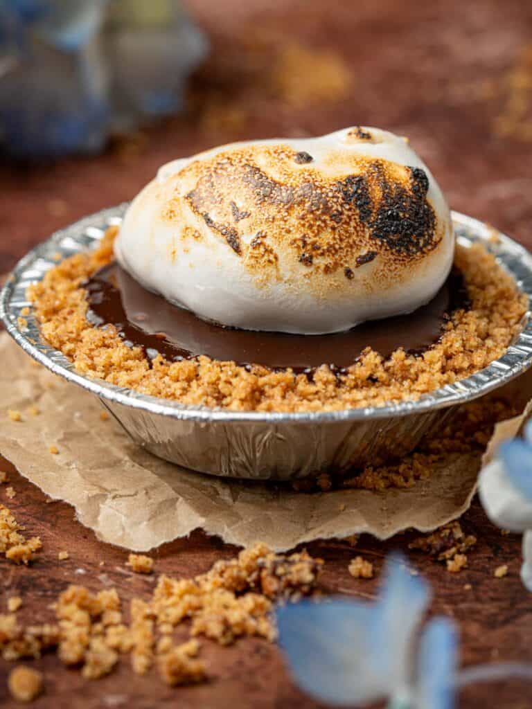 Mini Smore's Pies with Graham Cracker Crust