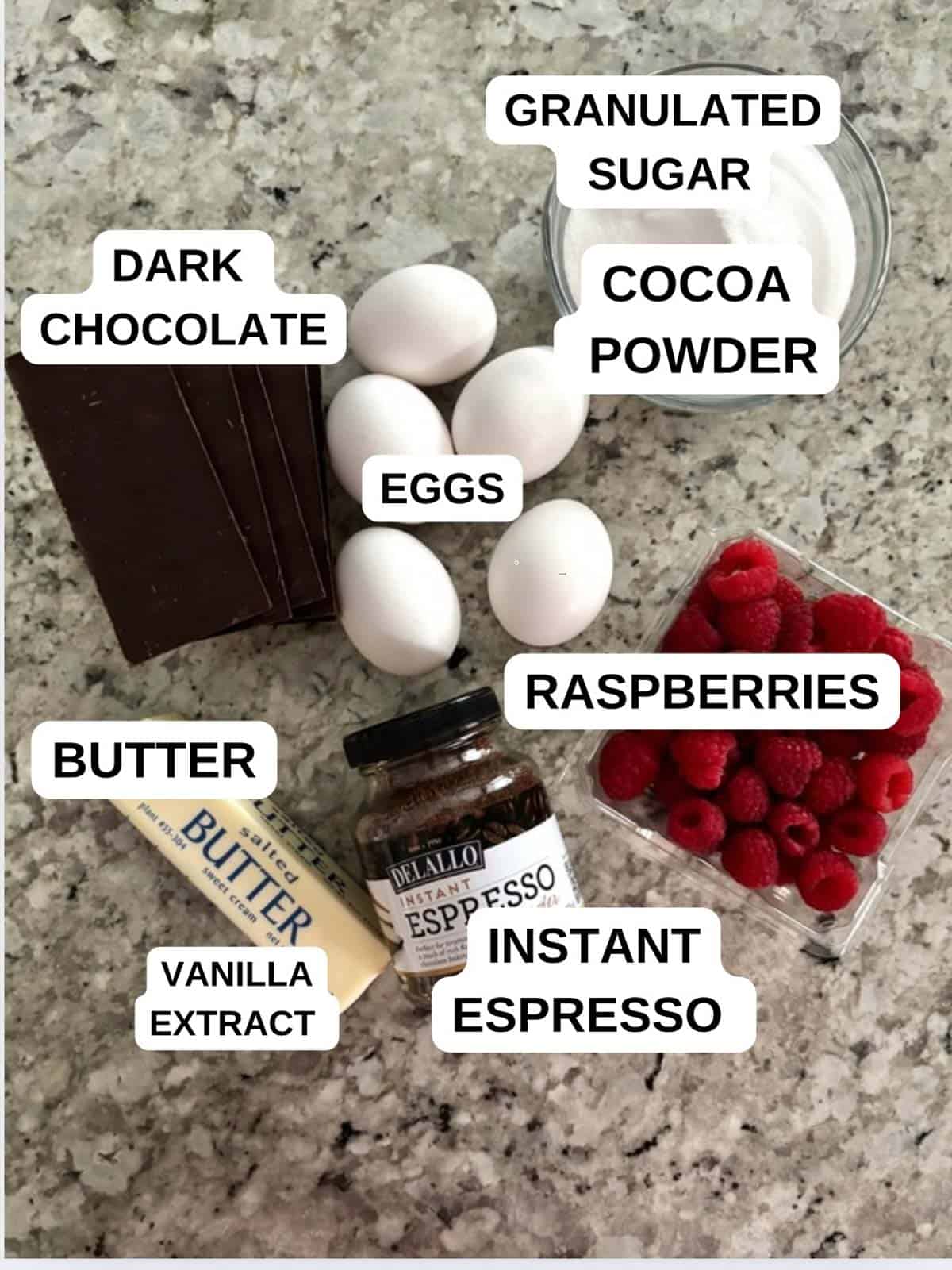 Ingredients out on the counter for the recipe ready to use.